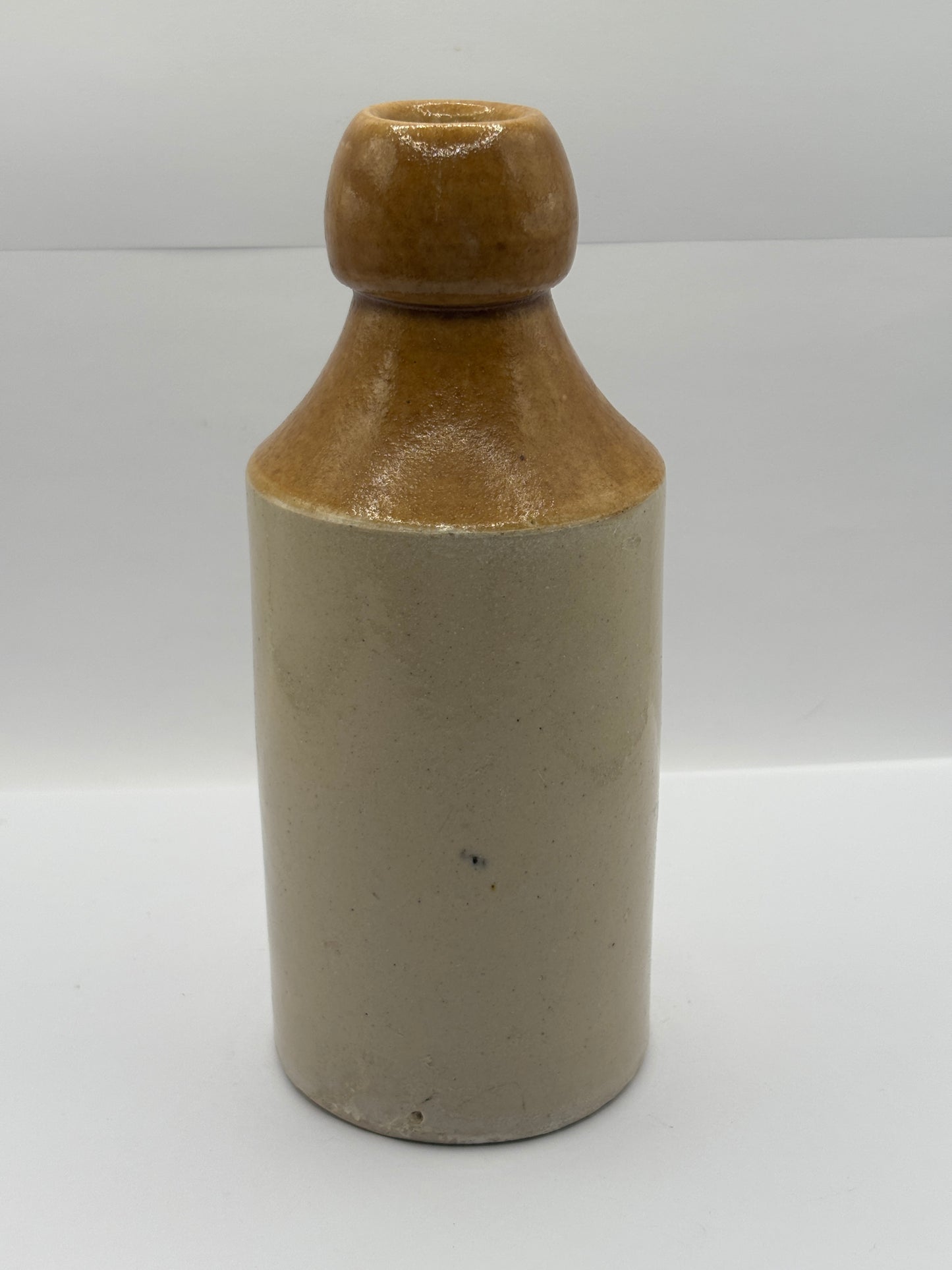 Old stoneware ginger beer bottle, John Berry & Co, Barn beer Birkenhead