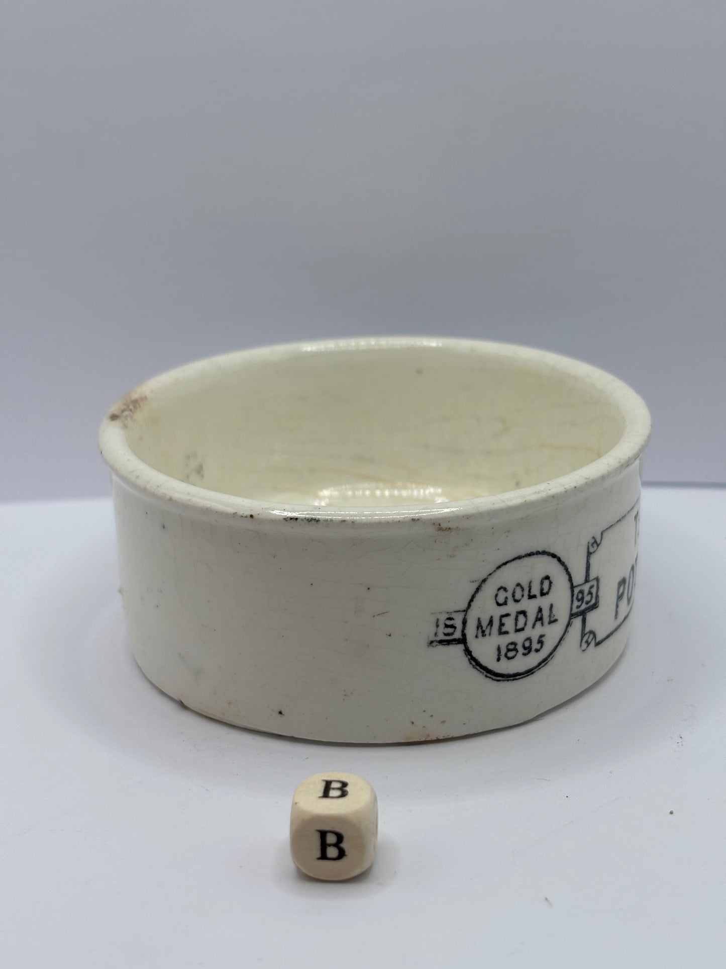 Old Teabutts advertising potted meat dish (B)