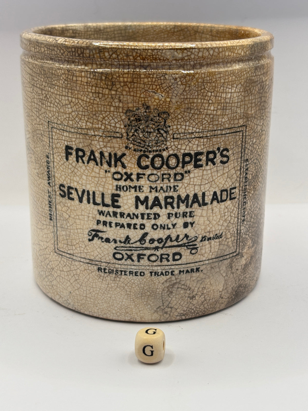 Old 2lb Frank cooper marmalade jar (G)