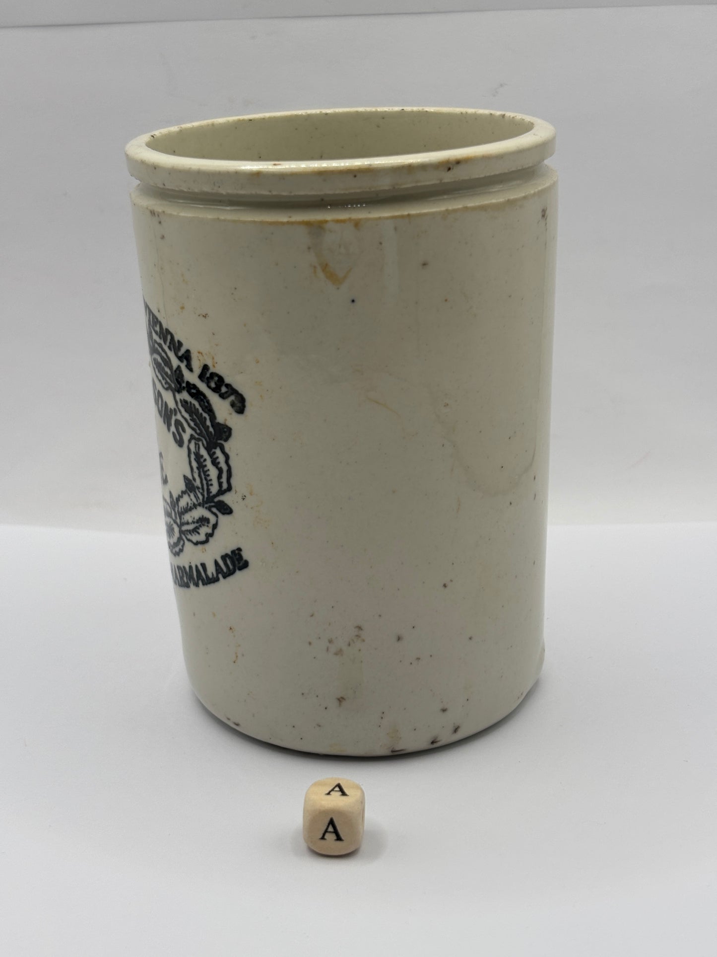 Old 1lb James Keiller Dundee marmalade jar (a)