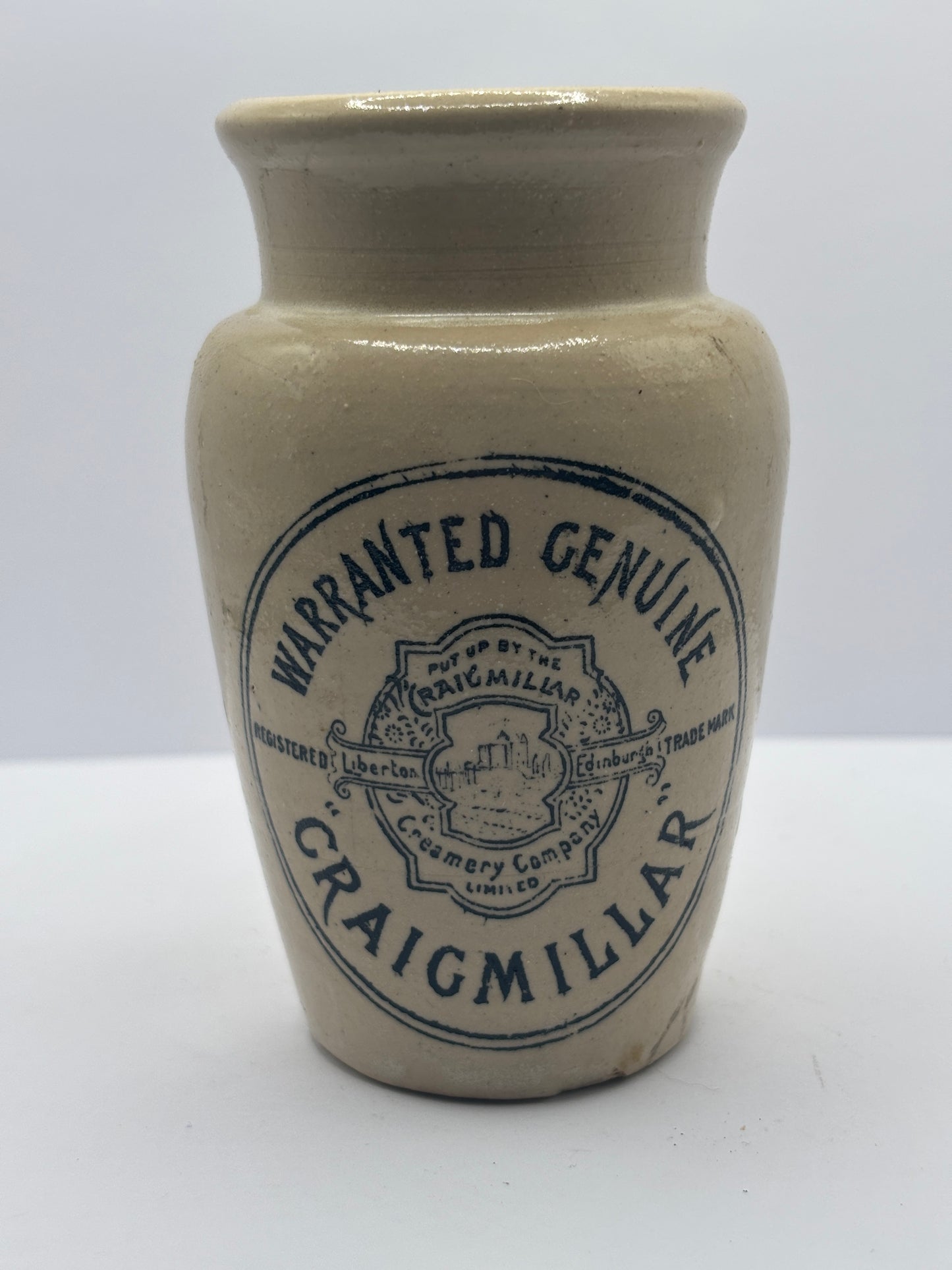 Old craigmillar cream pot