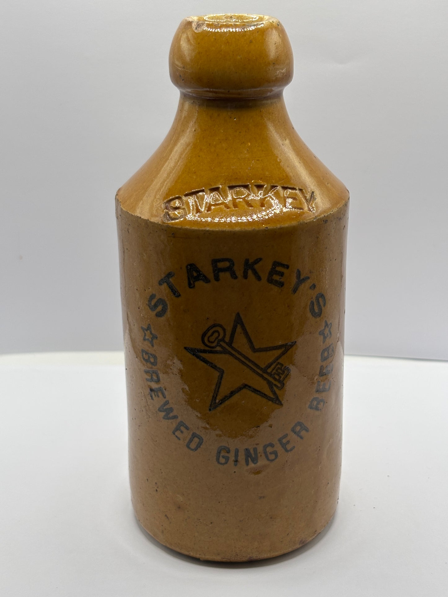 Old ginger beer bottle,Starkey brewed ginger beer