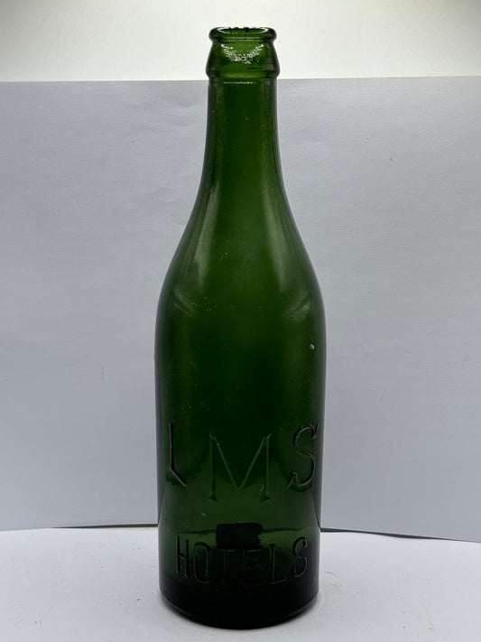 Old beer bottle, LMS Hotels, Railway bottle