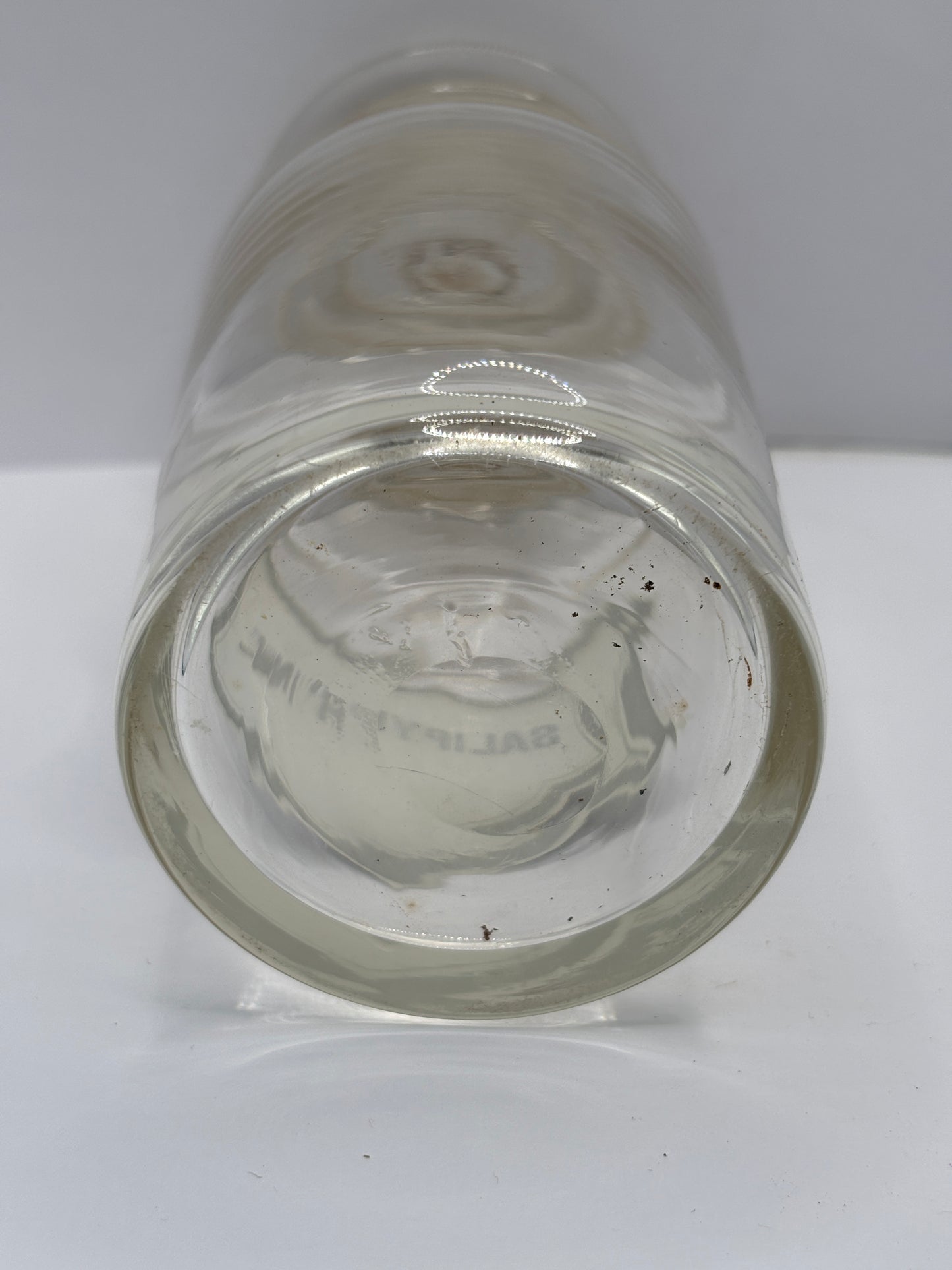 Vintage glass apothecary jar
