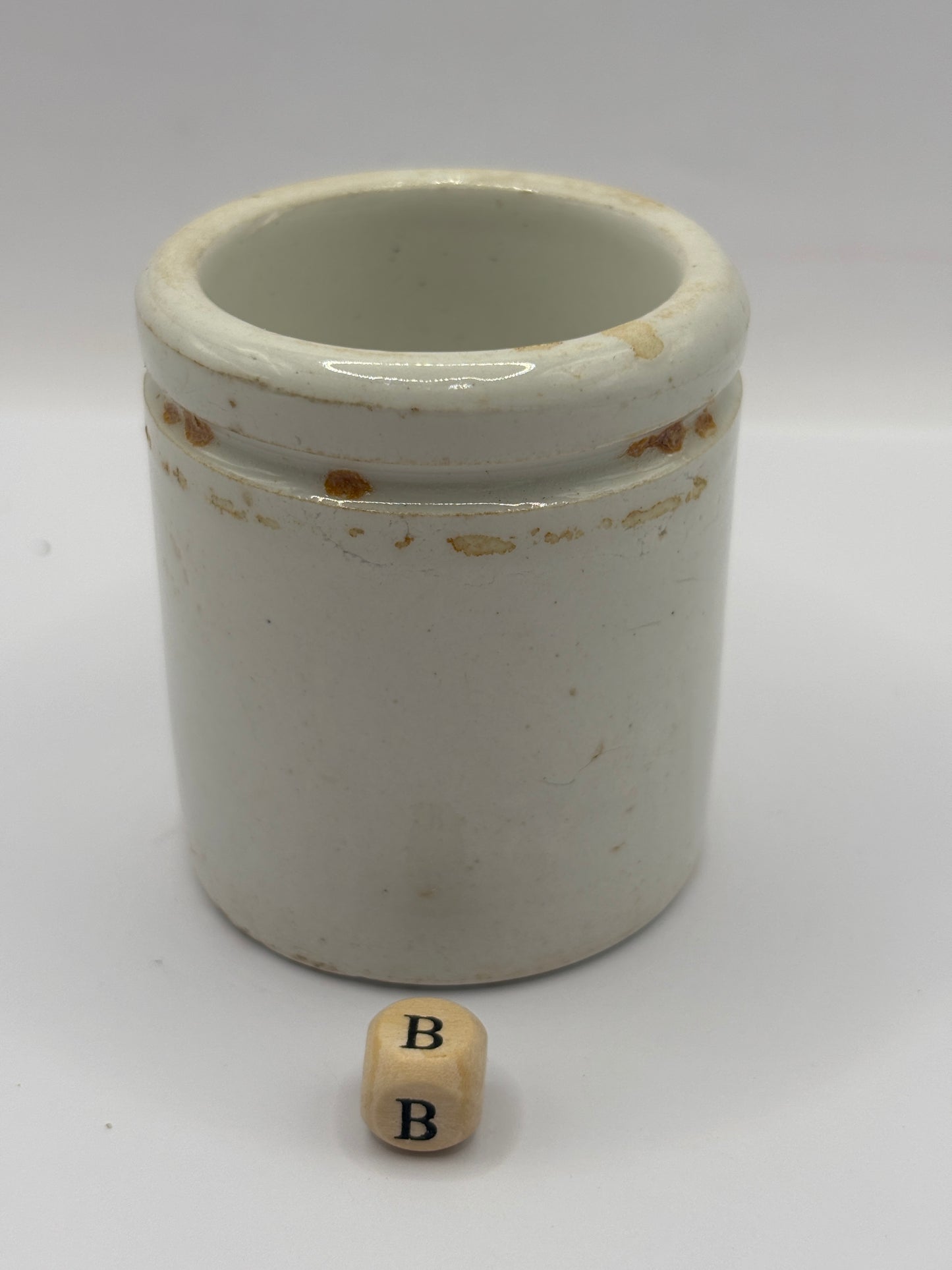 Old sainsburys advertising pot, home made potted meats (B)