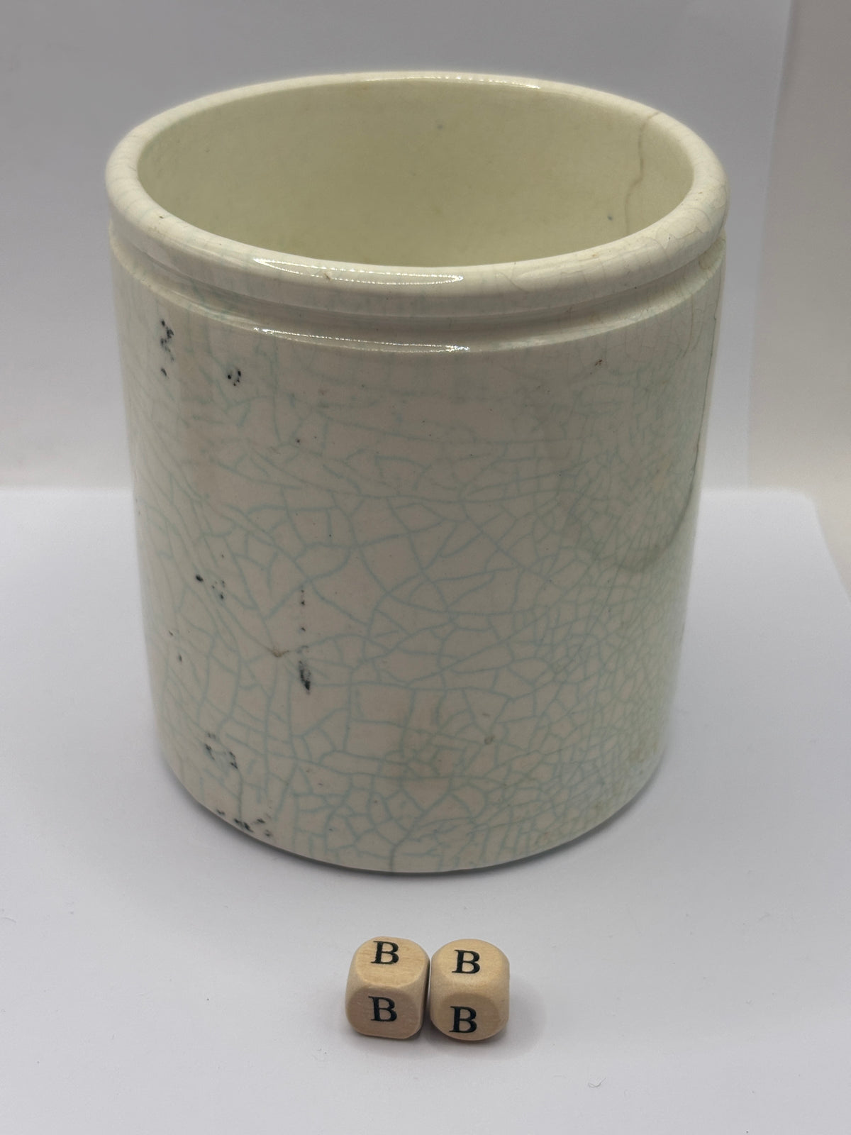 Old 1lb stoneware marmalade pot, James Keiller Dundee marmalade (BB)