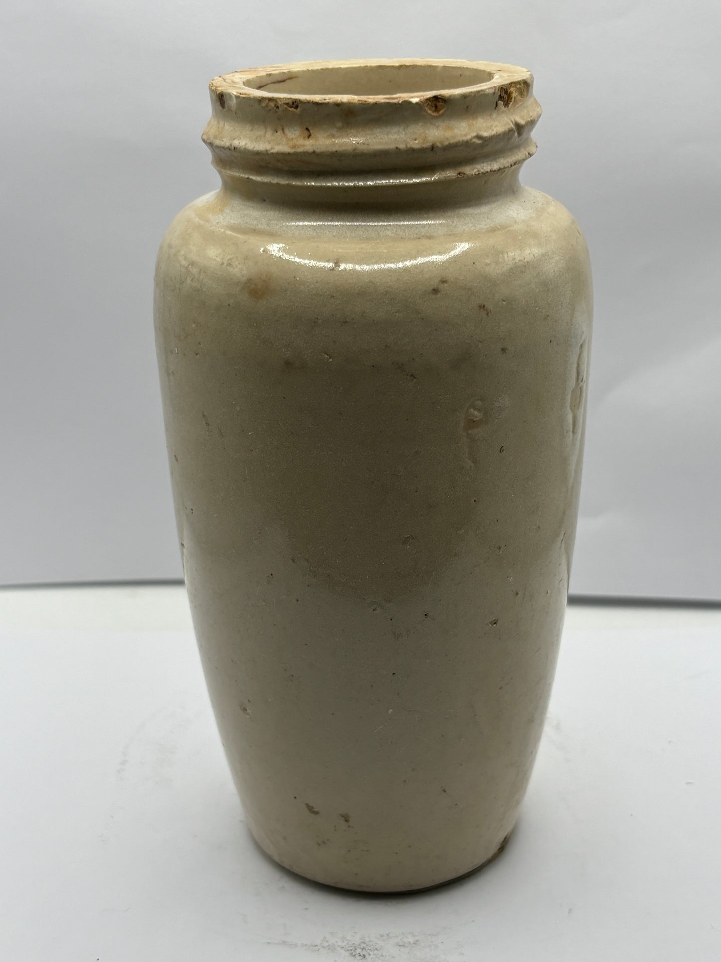 Extra large Stranraer rich preserved cream pot, milk maid